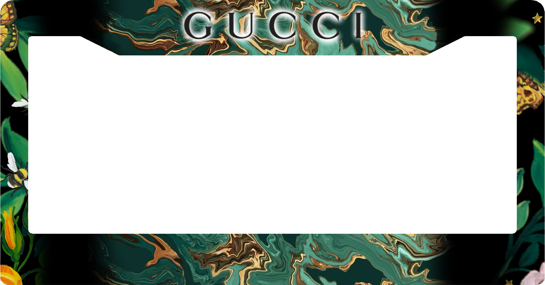 Gucci License Plate Frame Luxury – hueplate